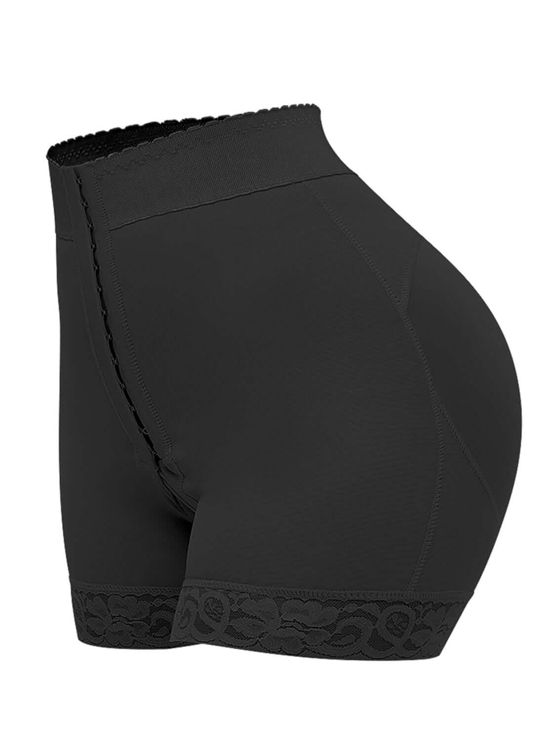 Full Size Lace Detail Hook-and-Eye Shaping Shorts - Ink Wave Creations
