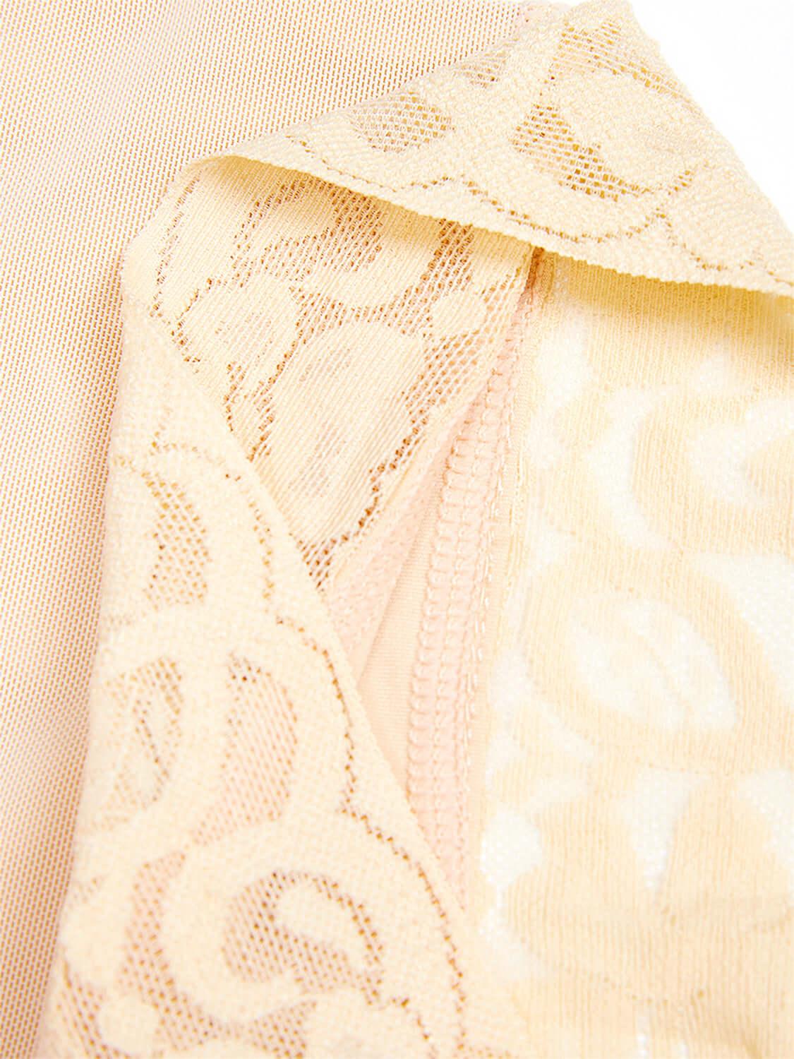 Full Size Lace Detail Hook-and-Eye Shaping Shorts - Ink Wave Creations