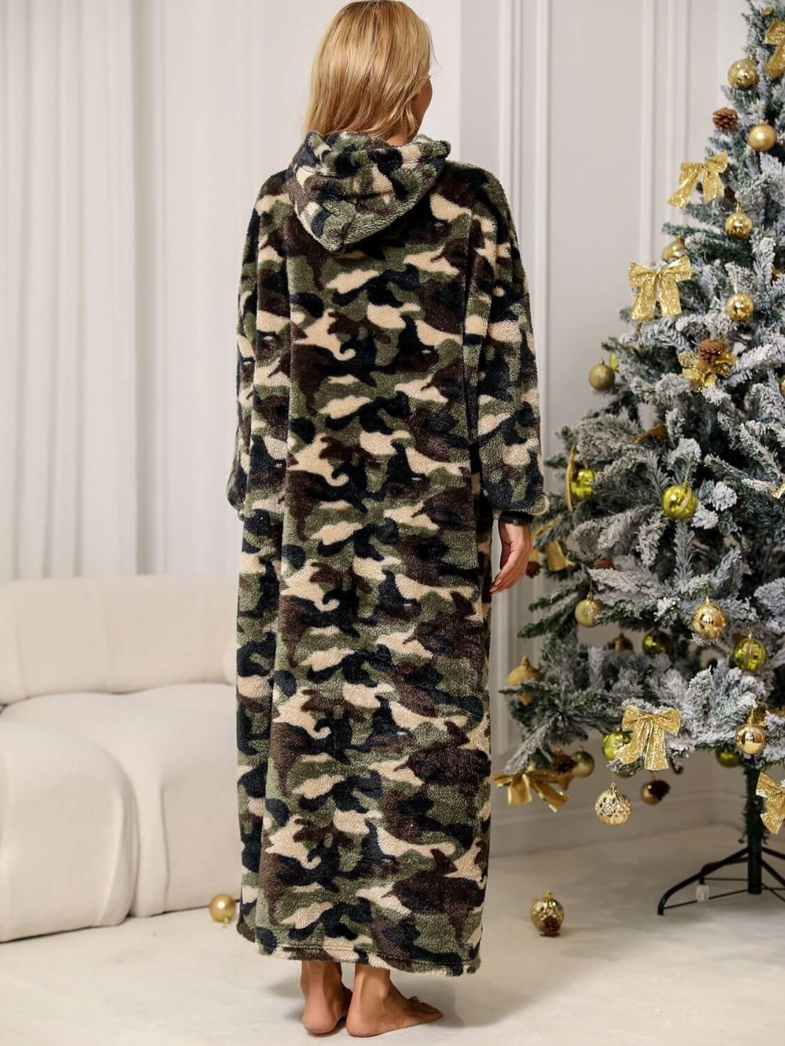 Camouflage Hooded Teddy Night Dress - Ink Wave Creations