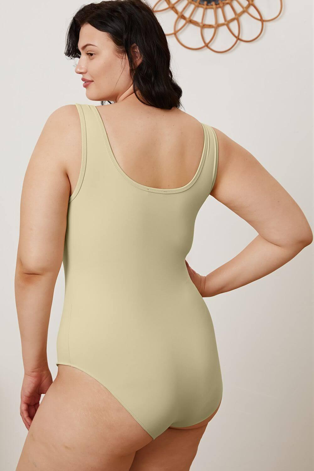 Basic Bae Full Size Square Neck Sleeveless Bodysuit - Ink Wave Creations