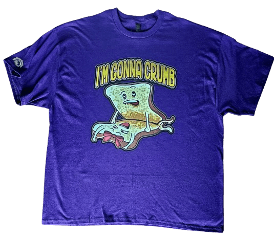 Purple I'm Gonna Crumb Graphic T-Shirt - Funny