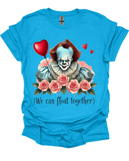 Royal Blue Dark Romance Horror Valentine Graphic Tee