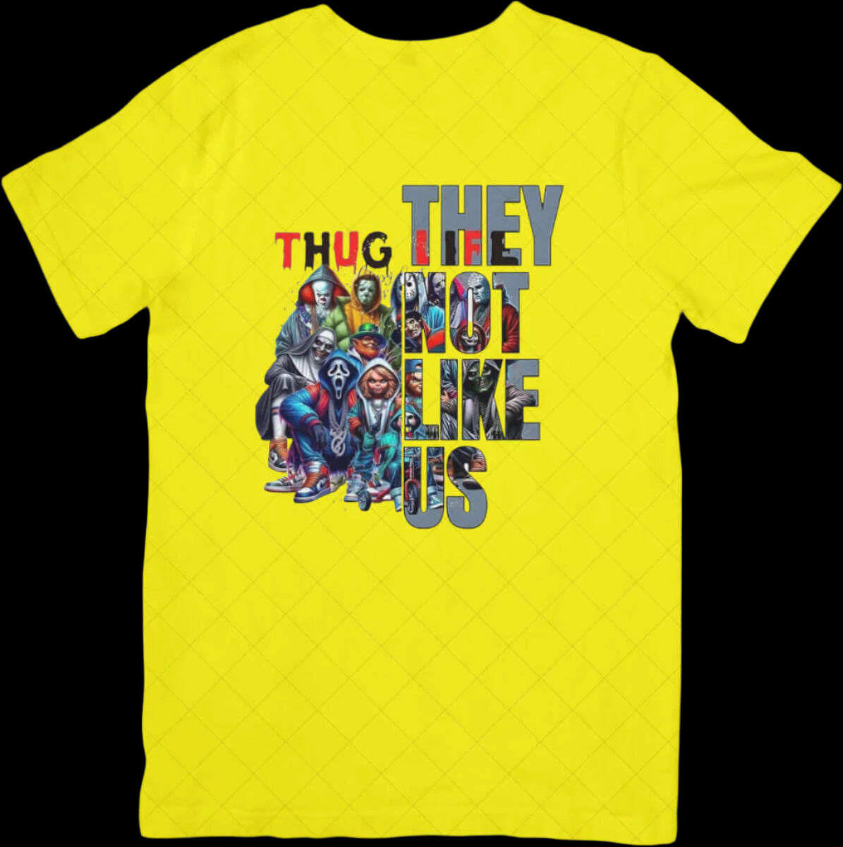 Thug "They Not Like Us Halloween T- shirt - Ink Wave Creations