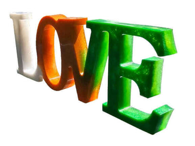 Love Shaped Resin Decor - Ink Wave Creations