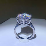 10 Carat Moissanite 925 Sterling Silver Ring - Ink Wave Creations