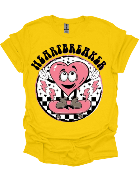 Yellow Heartbreaker Valentine's T-Shirt