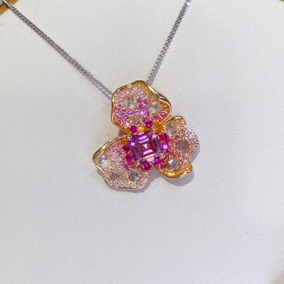 2 Carat Moissanite 925 Sterling Silver Pendant Necklace - Ink Wave Creations