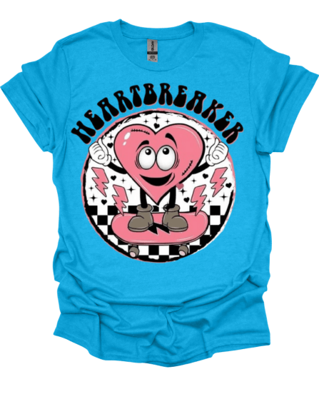 Royal Blue Heartbreaker Valentine's T-Shirt