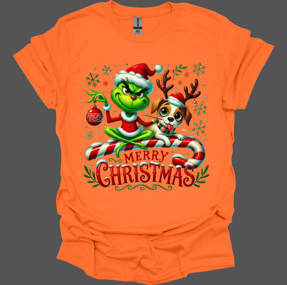 Merry Christmas Grinch Style Shirt for adults and kids