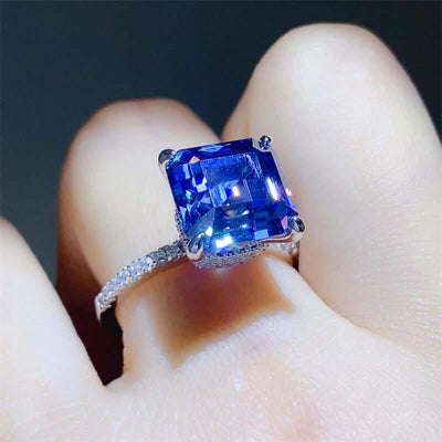 5 Carat Moissanite Zircon 925 Sterling Silver Ring - Ink Wave Creations