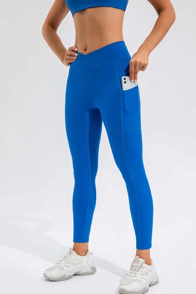 High Waist Active Leggings with Pockets - Ink Wave Creations