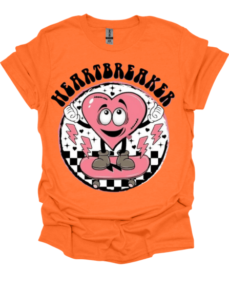 Orange Heartbreaker Valentine's T-Shirt