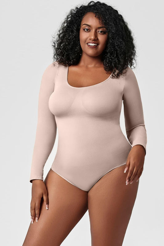 Long Sleeve Shaping Bodysuit - Ink Wave Creations
