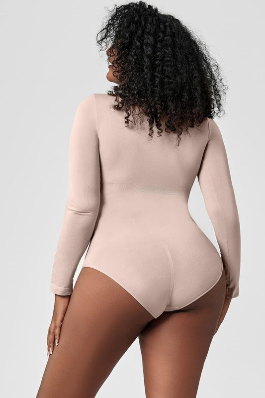Long Sleeve Shaping Bodysuit - Ink Wave Creations