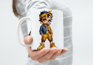 Betty Boop coffee mug with bold design