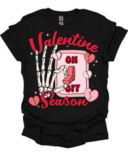 Black Valentine's Season Holiday Tee