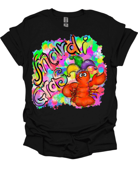 Black Mardi Gras T-Shirt