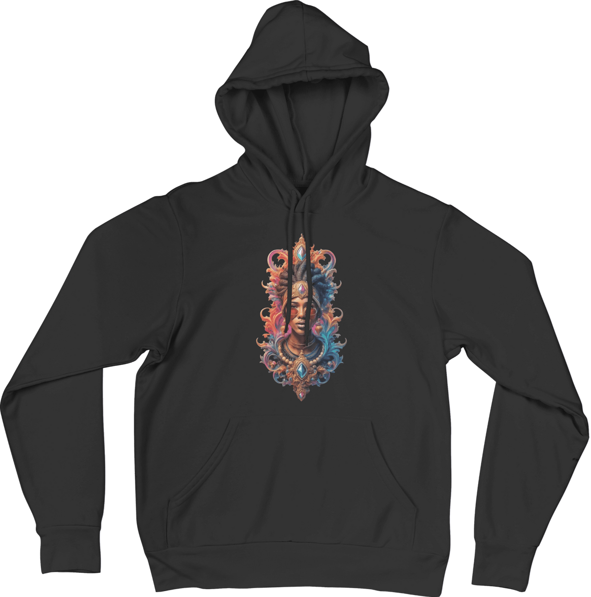 Ebony Beauty Queen Hoodie - Ink Wave Creations