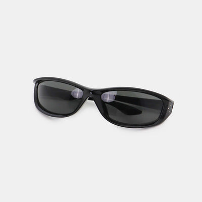 Black Polycarbonate Rectangle Sunglasses