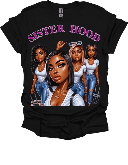 Black Sisterhood Strength Graphic Tee
