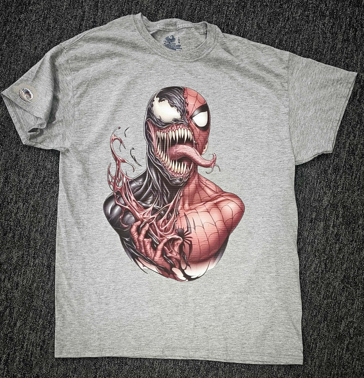 Dark Anti-Hero Symbiote Comic Mashup T-Shirt – Marvel Superhero Crossover