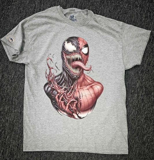 Dark Anti-Hero Symbiote Comic Mashup T-Shirt – Marvel Superhero Crossover