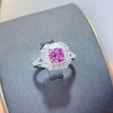 1 Carat Moissanite Zircon 925 Sterling Silver Ring - Ink Wave Creations