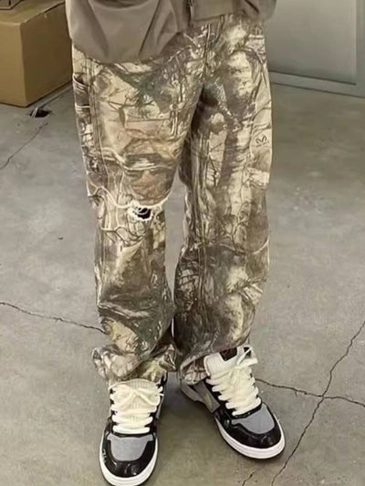 Men’s twig camouflage cargo jeans