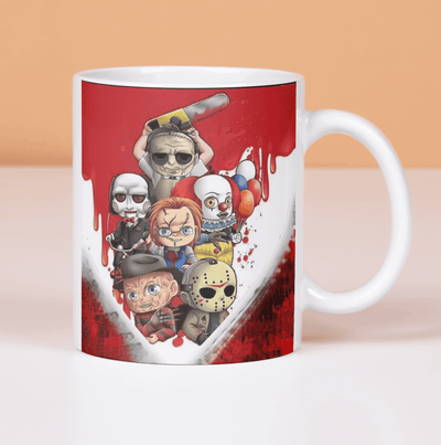 Horrors Legends Cartoon Ceramic Mug - Ink Wave Creations