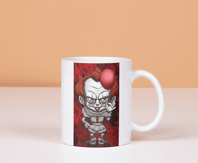 Pennywise (IT) Cartoon Character Ceramic Mug - Ink Wave Creations