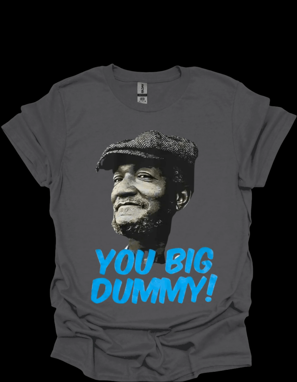 Grey hilarious throwback You Big Dummy Retro Comedy Graphic Tee vintage sitcom inspired
