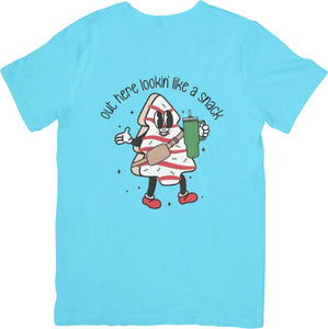 Out Here Looking Like a Snack Christmas T-Shirt | Fun Holiday Tee for Festive Cheer
