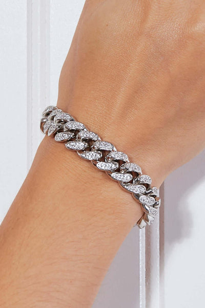 Curb Chain Bracelet on Model wrist