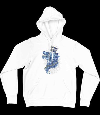 Crowned Wolf Graphics Hoodie - Ink Wave Creations
