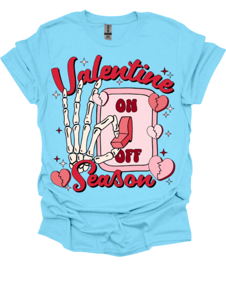 Baby Blue Valentine's Season Holiday Tee