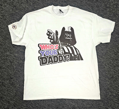 Funny Star Wars Graphic Tee – Who's Your Daddy Design