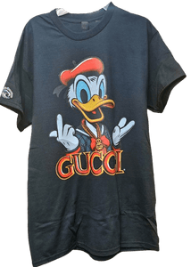 Custom Donald Duck t-shirt with Gucci inspired design
