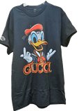 Custom Donald Duck t-shirt with Gucci inspired design