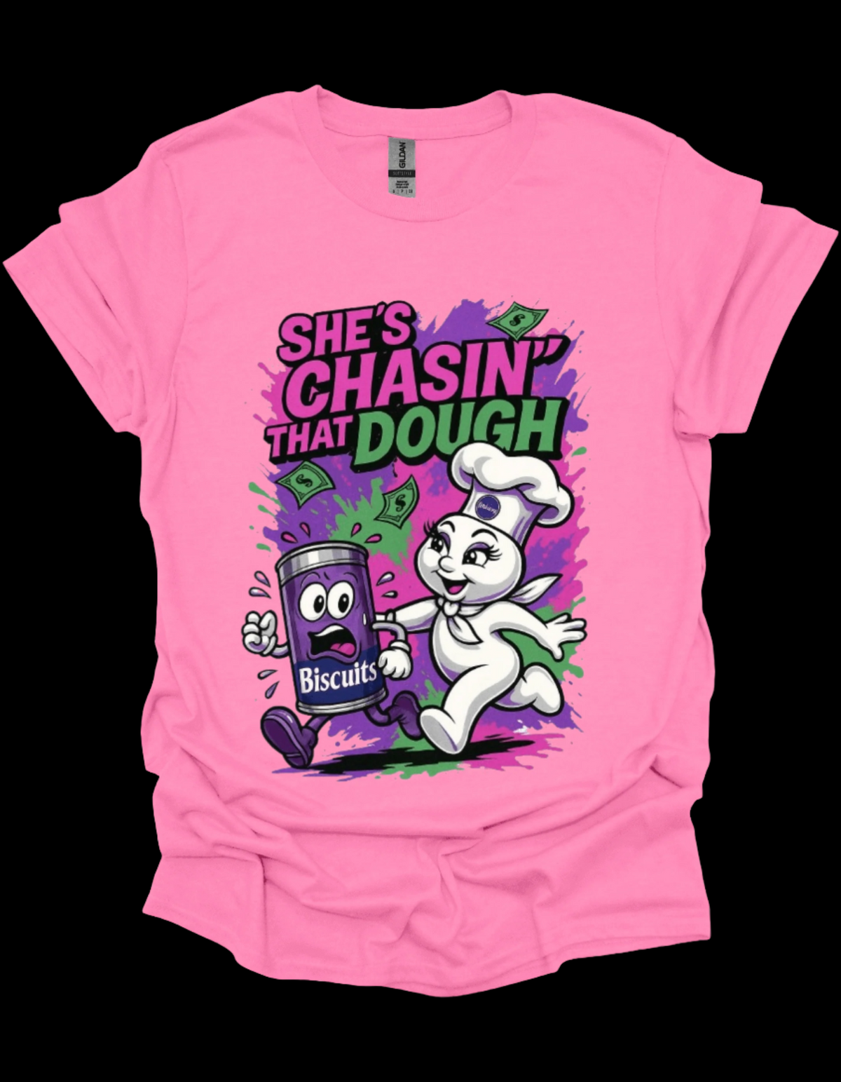 She’s Chasing That Dough Money Mindset Graphic Tee Female entrepreneur t-shirt