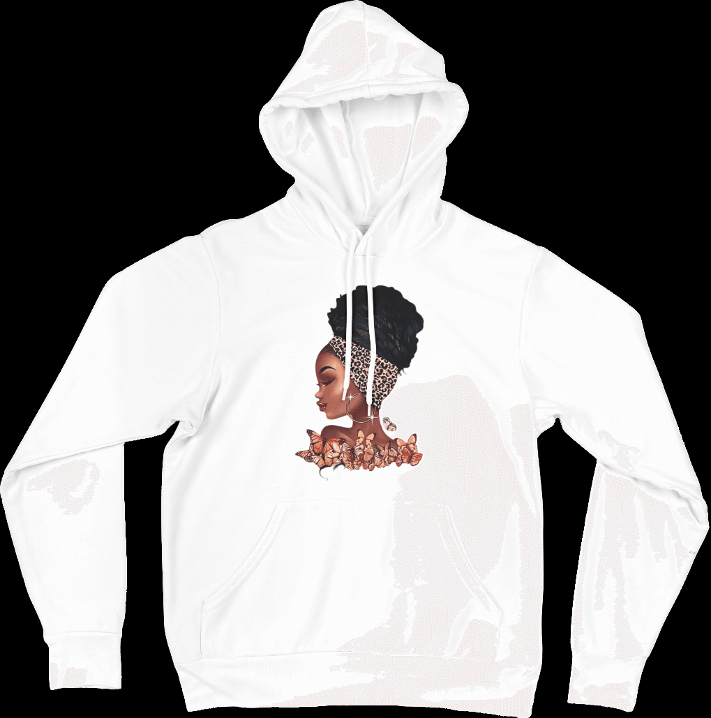 Ebony Queen Graphics Hoodie - Ink Wave Creations