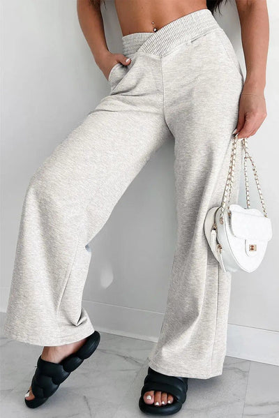 Elastic Waist Active Pants with Pockets - Ink Wave Creations