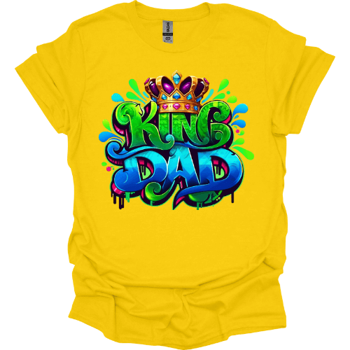 Graffiti-style King Dad shirt