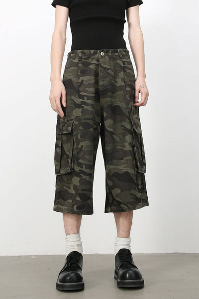 Men's Camouflage Denim Cargo Shorts – Tough, Stylish