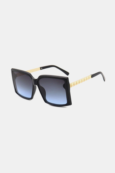 Dusty Blue Polycarbonate Square Sunglasses