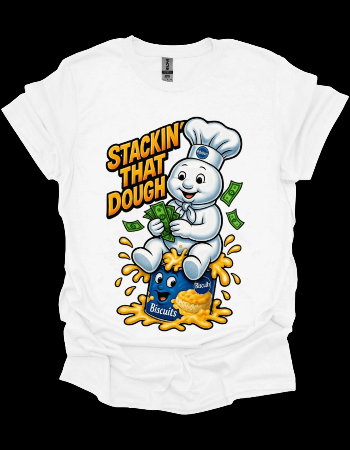 Custom doughboy inspired hustle shirt - Stacking That Dough Hustle Graphic Tee