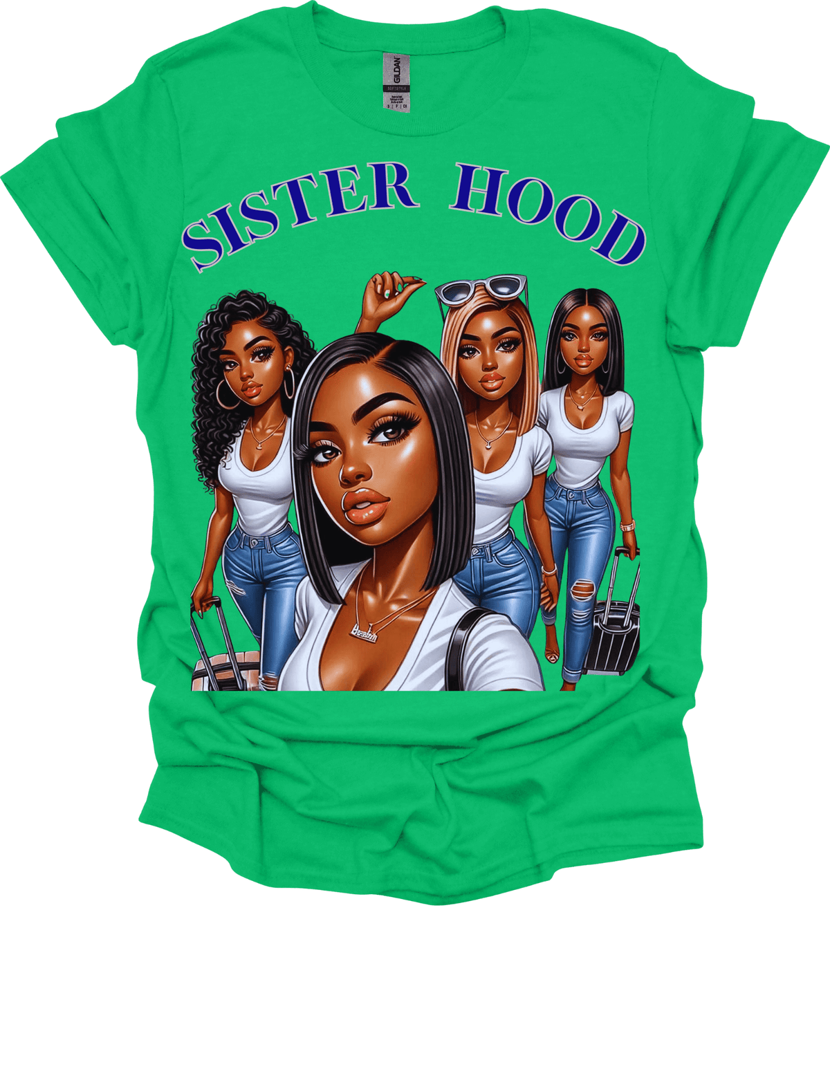 Green Sisterhood Strength Graphic Tee