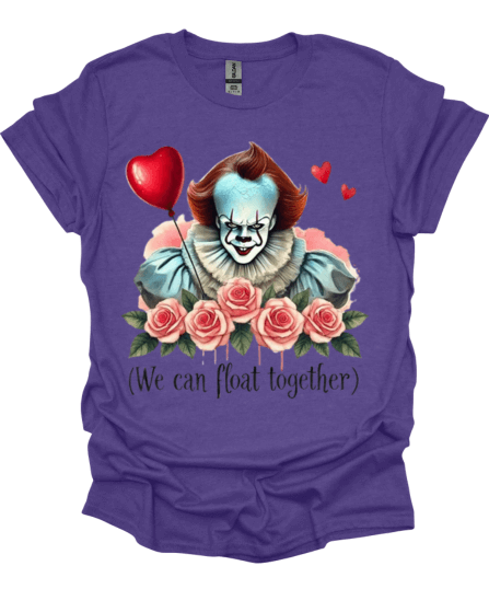 Purple Dark Romance Horror Valentine Graphic Tee