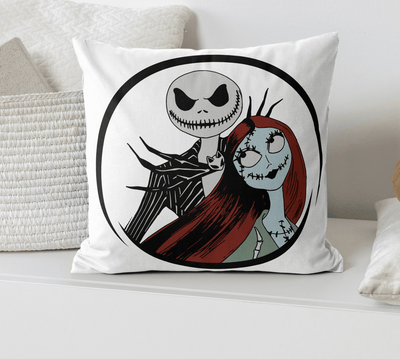 Nightmare Before Christmas Decorative Pillowcase - Ink Wave Creations