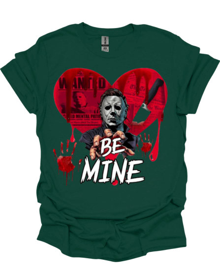 Green Be Mine Horror Valentine Graphic Tee