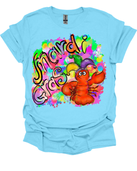 Baby Blue Mardi Gras T-Shirt
